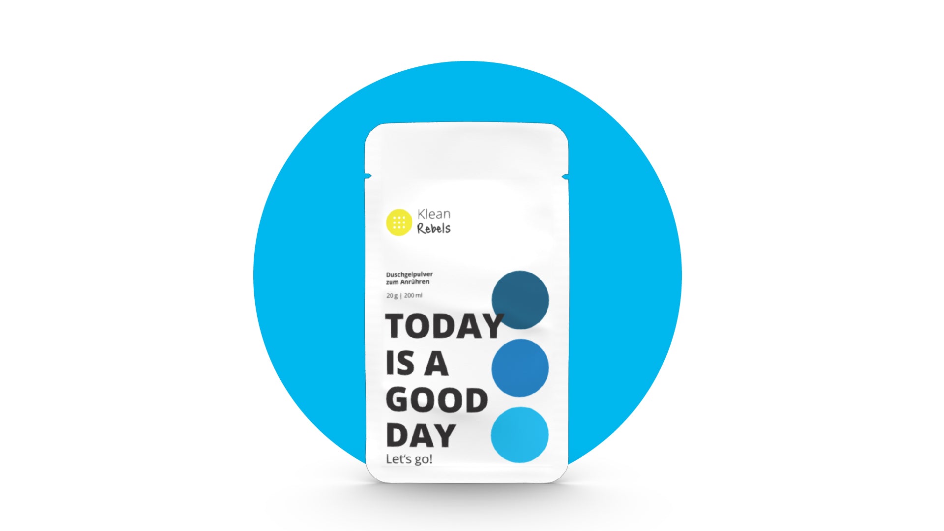 Duschgelpulver Today is a good day – Zitrone & schwarzer Pfeffer Duft